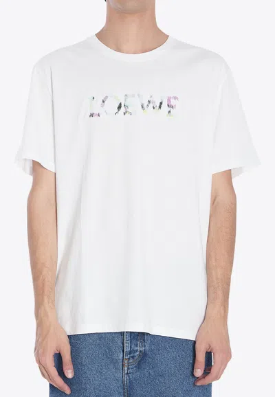 LOEWE EMBROIDERED LOGO CREWNECK