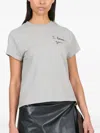 Loewe Embroidered Short-sleeved T-shirt In Gray