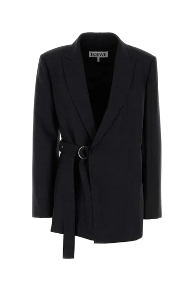 LOEWE LOEWE EMBROIDERED WOOL BLAZER