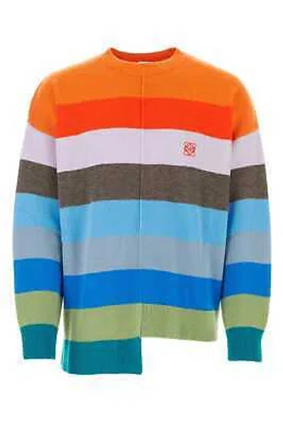Pre-owned Loewe Embroidered Wool Sweater In Multicolor