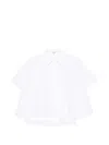 Loewe Logo-embroidered Cotton-poplin Shirt In White