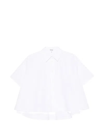 LOEWE EMBROIDERED-LOGO CAPE SHIRT