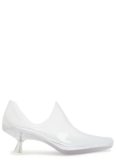Loewe Emily Aqua 45 Pvc Ankle Boots In White