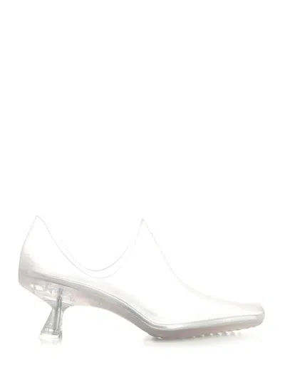 Loewe Emily Aqua Bootie 45 In Rubber With Multicolor Socks Pumps White