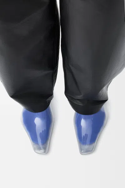 Loewe Emily Aqua Bootie 45 In Rubber With Multicolor Socks Pumps White