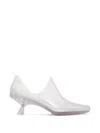 Loewe Emily Aqua Bootie 45 In Rubber With Multicolor Socks Pumps White In White