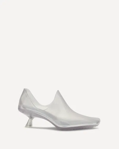 LOEWE EMILY AQUA PVC ANKLE BOOTS