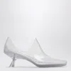 Loewe Emily Aqua Bootie 45 In Rubber With Multicolor Socks Pumps White In Silver