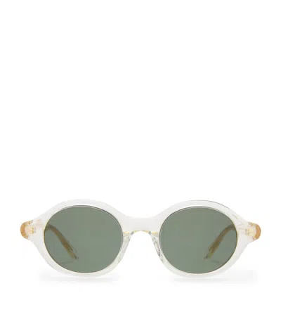 Loewe Epsilon Slim Sunglasses In Beige