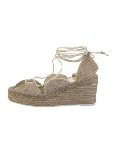 Pre-owned Loewe Espadrilles In Neutral
