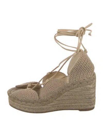 Pre-owned Loewe Espadrilles In Neutral