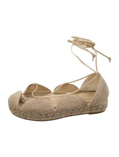 Pre-owned Loewe Espadrilles In Neutrals
