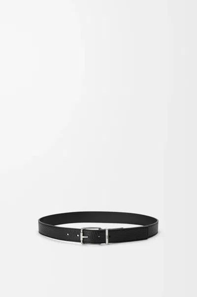Loewe Roller Curve Belt In Ostrich In Metallic