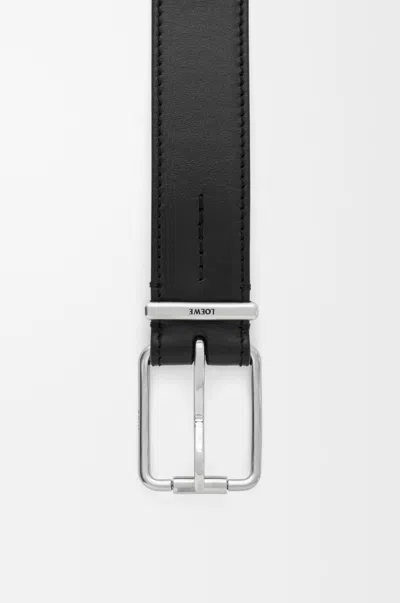 Loewe Essential Belt In Shiny Sleek Leather Skin Size: 110 For Man In Pink