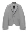 Loewe Exaggerated-sleeve Blazer In Grey