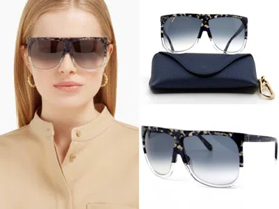 Pre-owned Loewe Eyewear Filipa Tortoiseshell Sunglasses Square Acetate Sunglasses Glasses