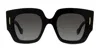 Loewe Square Frame Sunglasses In Black