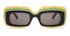 Loewe Rectangular Sun Glasses Multicolor In Multi