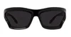 Loewe Geometric Injected Plastic Wrap Sunglasses In Black
