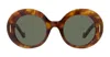 Loewe Anagram Round Acetate Sunglasses In Brown
