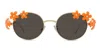 Loewe Signature Lw40173u - Gold / Orange Sunglasses In Black