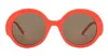 Loewe Thin 52mm Round Sunglasses In Orange
