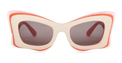 Loewe Lw40140u - White / Pink Sunglasses