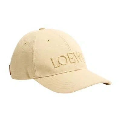 Loewe Fabric Cap In Beige
