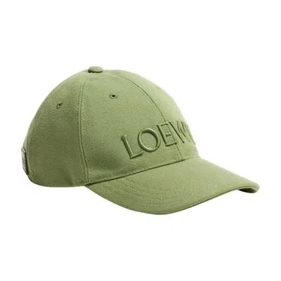 Loewe Fabric Cap In Green