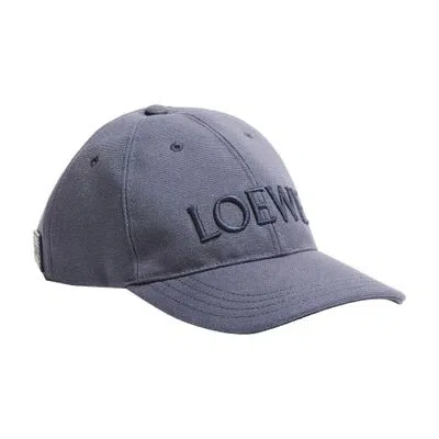 Loewe Fabric Cap In Navy