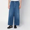 Loewe Crop Denim Pants In Light Blue