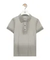 Loewe Faded-effect Short-sleeve Polo Shirt In Gray