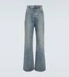 Loewe Faded Wide-leg Jeans In Blue