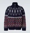 Loewe Fair Isle Wool Cardigan In Multi