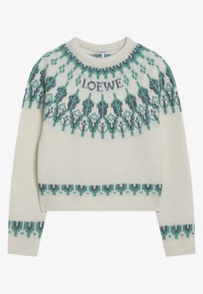 LOEWE FAIR ISLE WOOL SWEATER