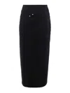 Loewe Deconstructed-design Midi Skirt In Black