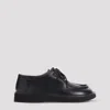 Loewe Faro Lace Up In Pull-up Calfskin In Black