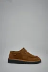 Loewe Faro Suede Lace-up Derby Shoes In Brown