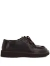 Loewe Faro Leather Loafers In Brown