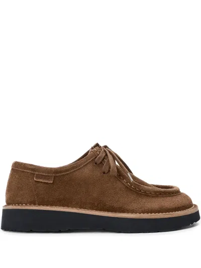 LOEWE FARO LACE-UP SUEDE SHOES