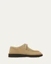 Loewe Faro Suede Lace-up Derby Shoes In Multi