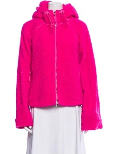 Pre-owned Loewe Faux Fur Jacket In Pink