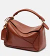 Loewe Featherlight Puzzle Small Shoulder Bag In Brown