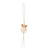 Loewe Felt Corgi Charm In White