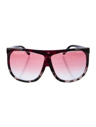 Pre-owned Loewe Filipa Shield Sunglasses In Red