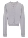 Loewe Draped Cardigan In Cashmere And Silk