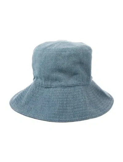 Pre-owned Loewe Fisherman Denim Bucket Hat In Blue