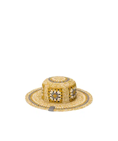 Loewe Fisherman Hat In Raffia In Multi