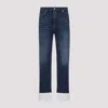 Loewe Adjusted Fit Fisherman Turn-up Jeans In Denim In Washed Indigo