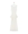 Loewe Fishnet Dress In Silk Blend In White